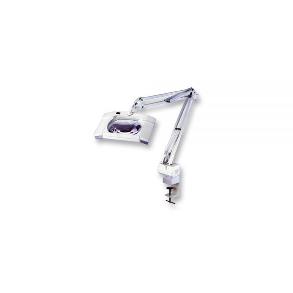 Square 5X Diapter Magnifier Tabletop Lamp