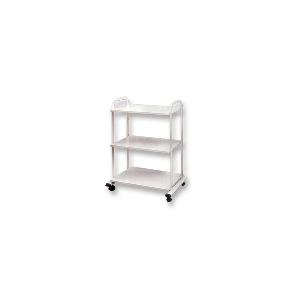 Wood Cart with 3 Shelves