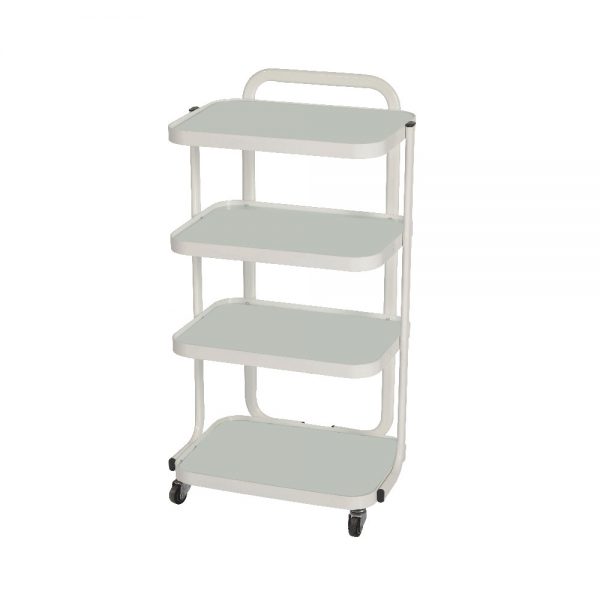 Glass Cart w/ 4 Shelves