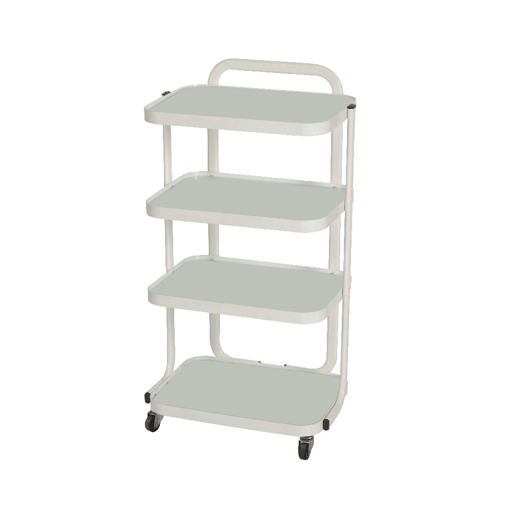 Glass Cart w/ 4 Shelves
