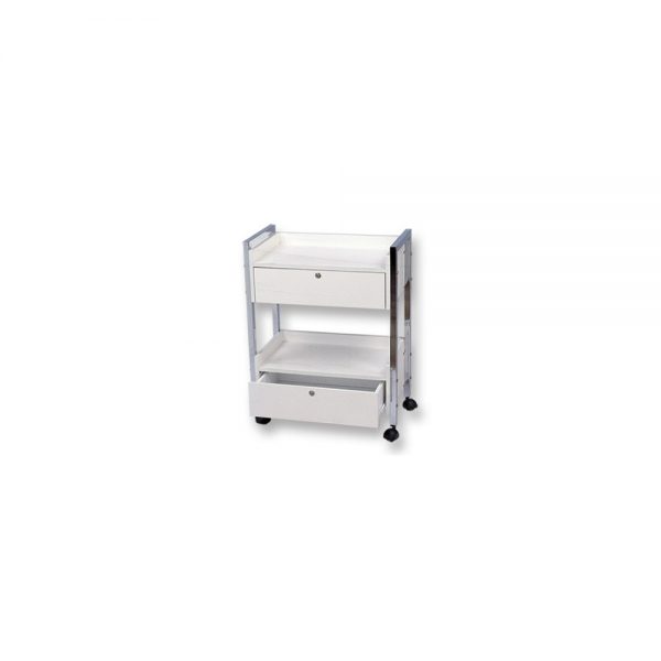 Wood Cart with 2 drawers