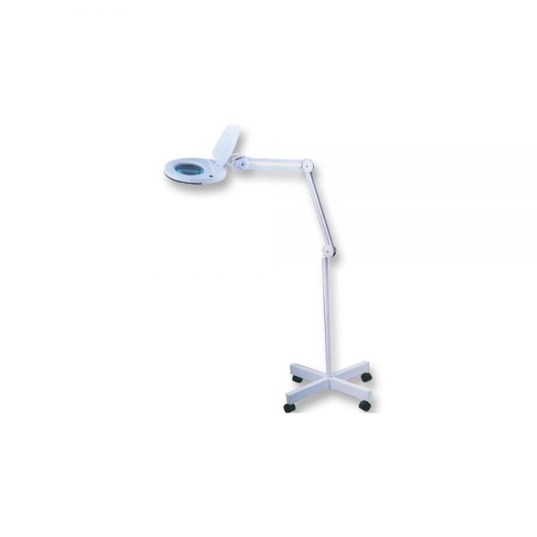 (Round 8x or 5x Diaptor) Magnifying Lamp with Interchangeable Lens / Compact Stand / Dimmer Lights