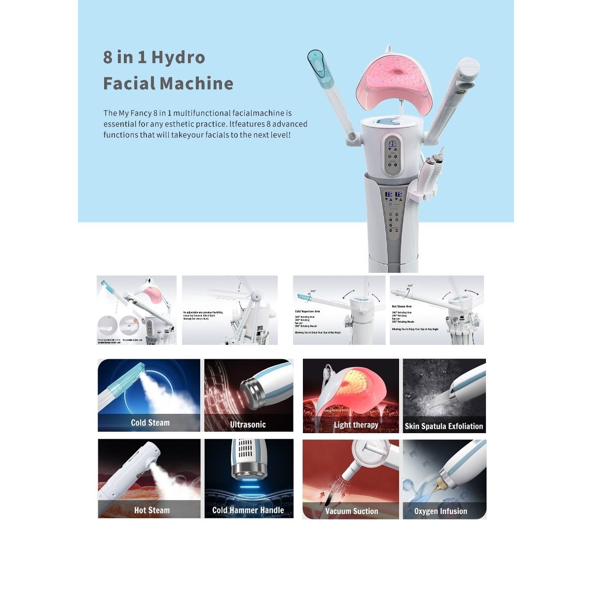 Advanced Multifunction Facial Machine with LED Light Therapy - Image 5