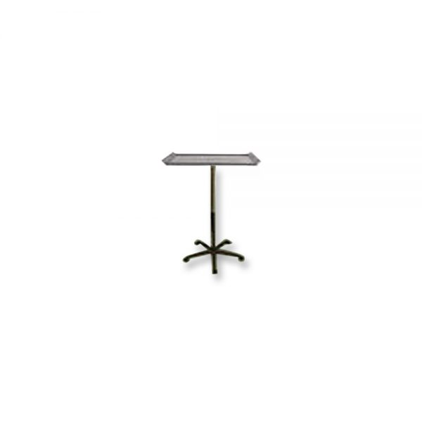 Stainless Tray w/Stand and Wheels in Silver