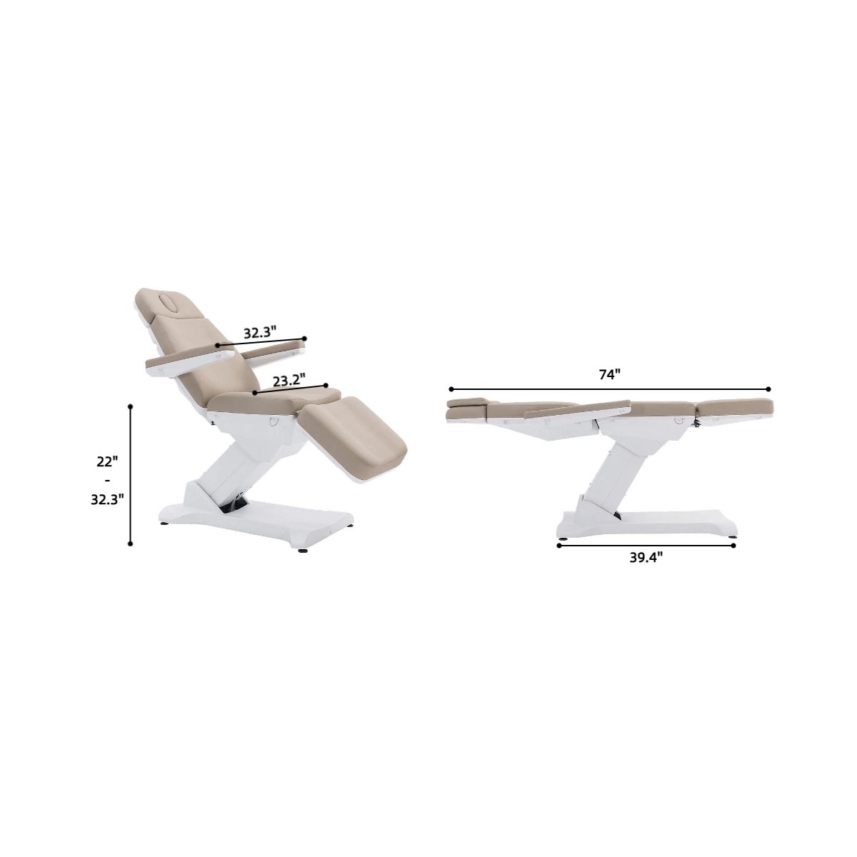 NIA-Electric 4 Motor Med Spa Treatment Table w/Heating - Image 18