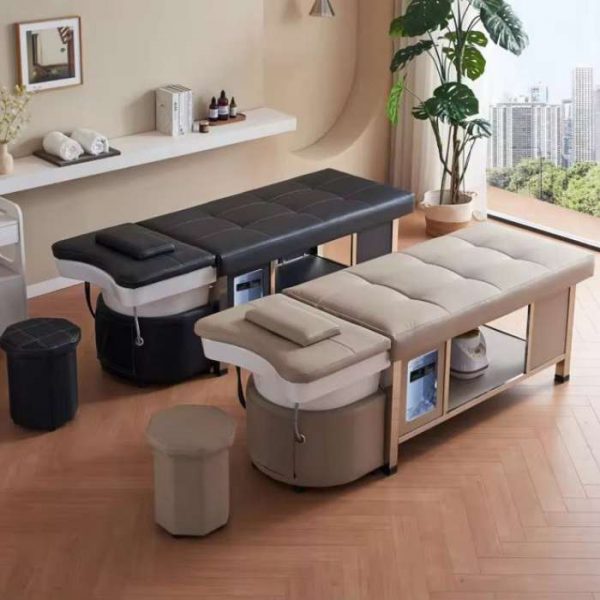 MEENU -Japanese Head Spa Shampoo and Massage Bed with Stool