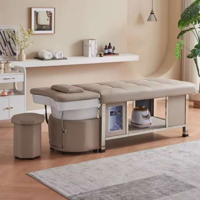 MEENU -Japanese Head Spa Shampoo and Massage Bed with Stool - Image 3